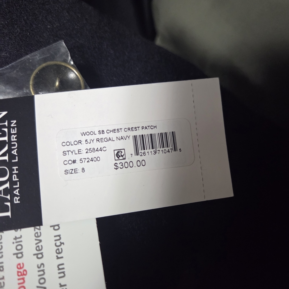 NWT - Lauren Ralph Lauren Women's Wool Blended Logo Patch Coat - US 8/M - Picture 16 of 16